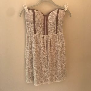 White Lace Dress. Pins and Needles.